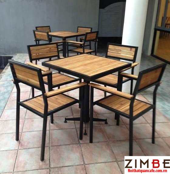 Bàn ghế cafe gỗ thông 07 - 0972075902 Bàn ghế cafe gỗ thông 07 - 0972075902