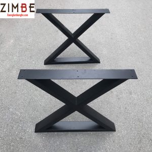 Chân bàn sắt đôi hình chữ X