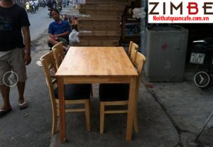 48 Mẫu bàn ghế gỗ nhà hàng