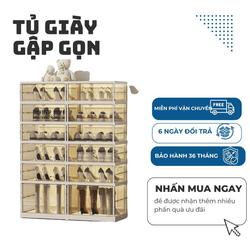 Tủ Giày Dép Nhựa