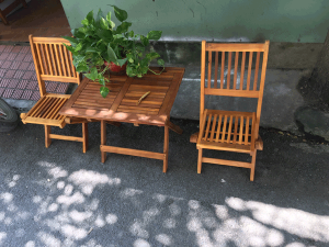 Ghế Ban Công Chill Bằng Gỗ Sấy Bền Đẹp