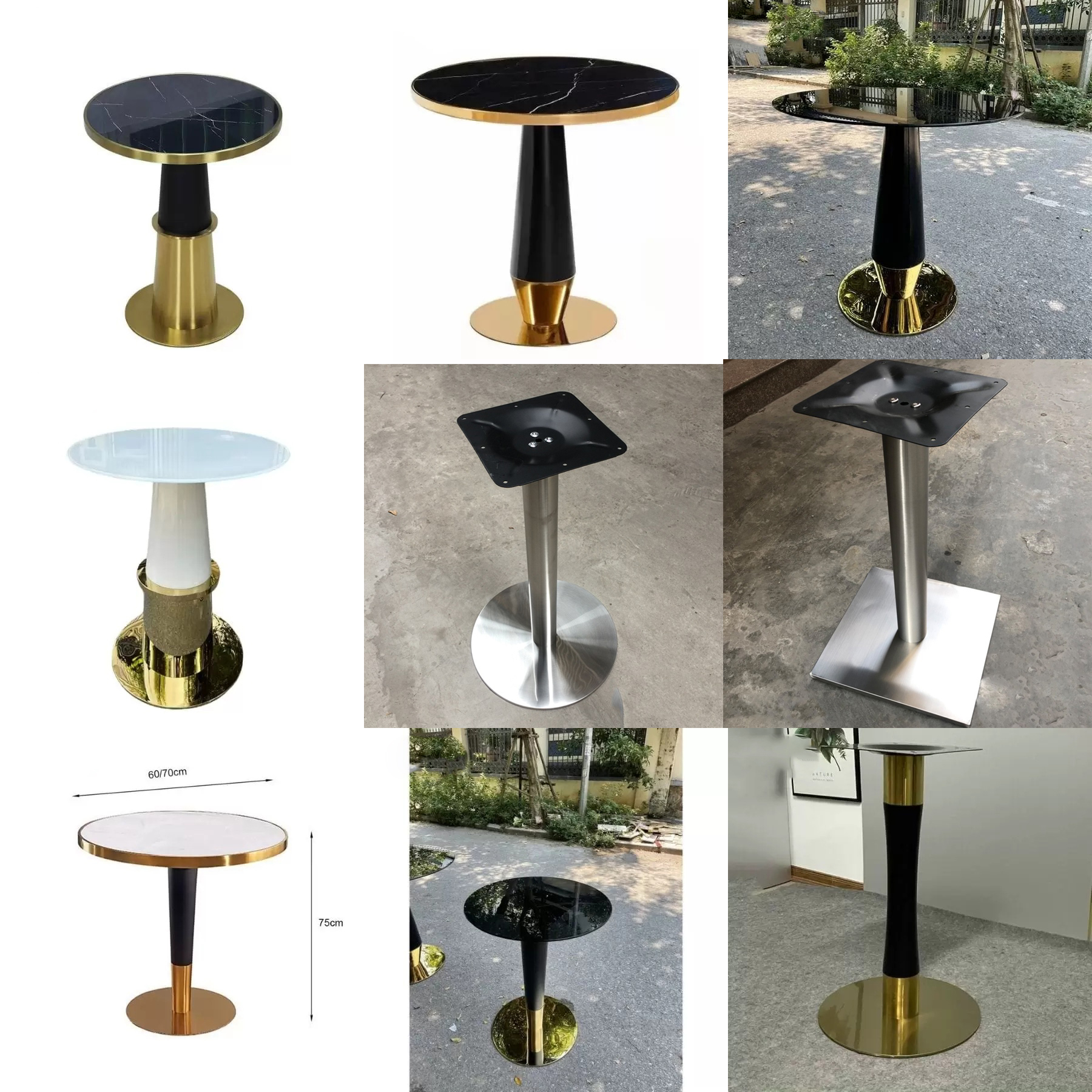 chân bàn sắt tròn đẹp