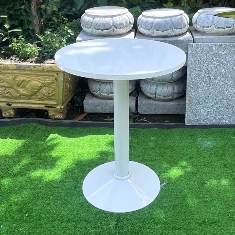 Bàn tròn cafe chân sắt