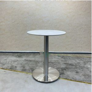 Bàn Tròn Mặt Đá Chân Inox