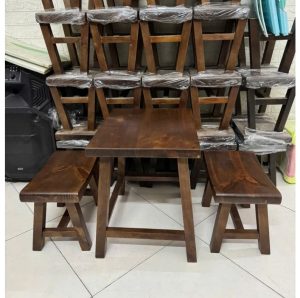 Bộ bàn ghế gỗ cafe mini