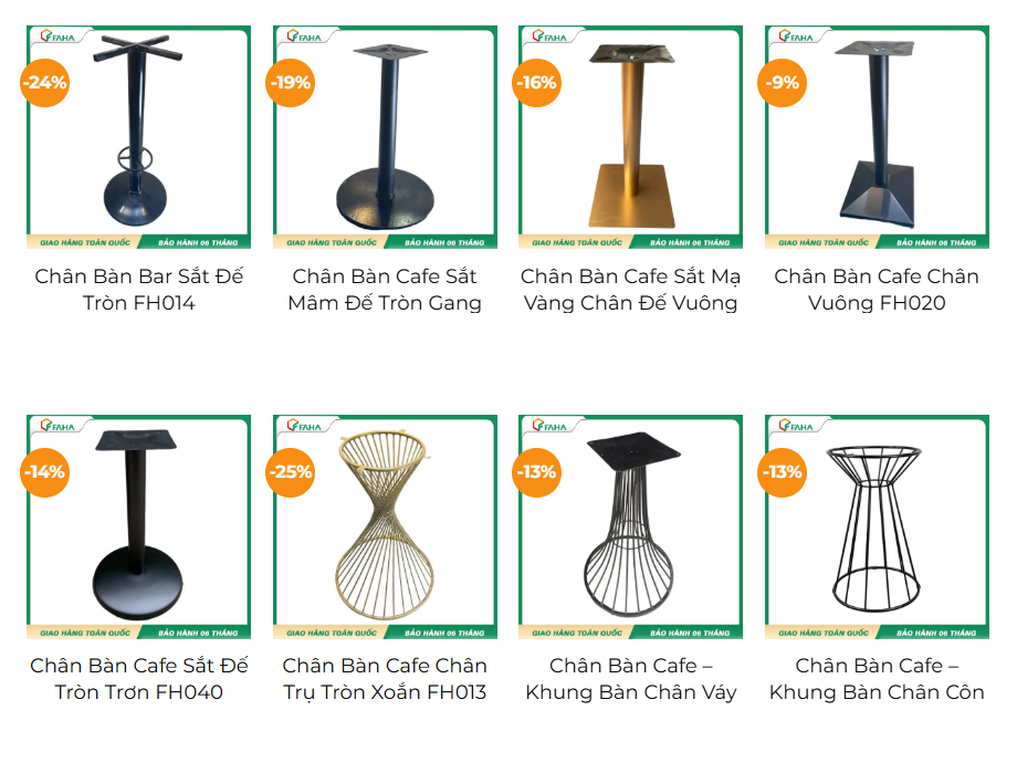 Chân Bàn Sắt Tròn Đẹp