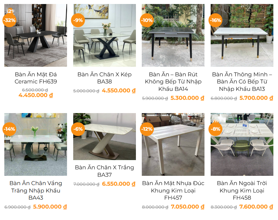 Bàn ăn chân sắt mặt đá