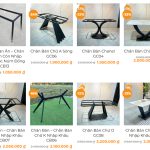 Chân bàn ăn sắt sơn tĩnh điện