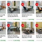 Chân bàn ăn inox mạ vàng