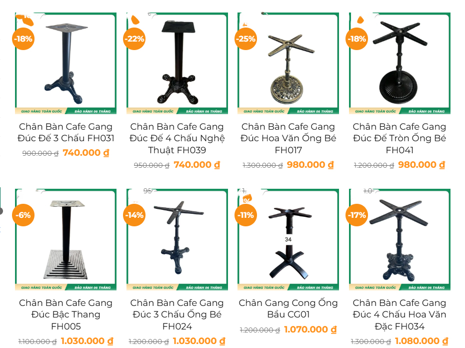 Chân bàn thép sơn tĩnh điện