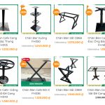 Mẫu chân bàn sắt hộp đẹp