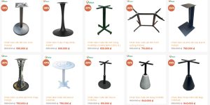 Mẫu chân chân bàn sắt đẹp