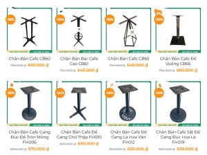 Những Mẫu Chân Bàn Sắt Đẹp